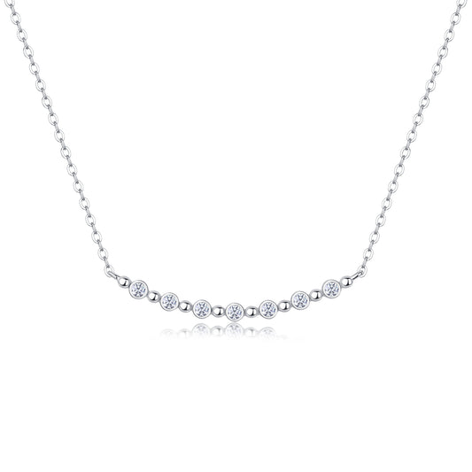 1White Moon And Stars - A Fashionable And Luxurious Diamond Jewelry Pendant Set With Moissanite S925 Sterling Silver And Platinum Plating Prohibit TikTok sales - 5 - cj