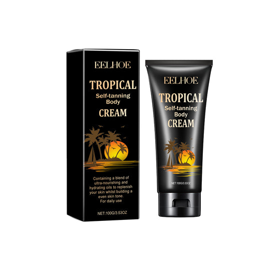 EELHOE Tropical Self - Tanning Body Cream, Natural Wheatskin Moisturizing And Moisturizing Cream For Tanning And Tanning - 5 - CJ