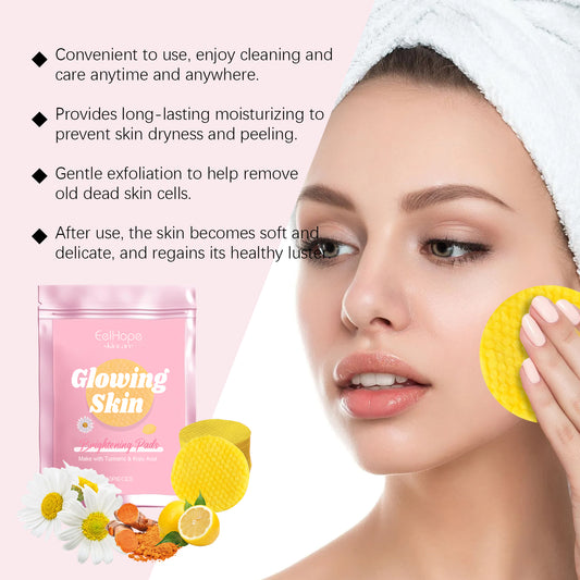 Eelhope Turmeric Kojic Acid Cleansing Gasket Gently Cleanses Facial Skin Pores, Moisturizes And Refreshes Skin Care - 5 - CJ
