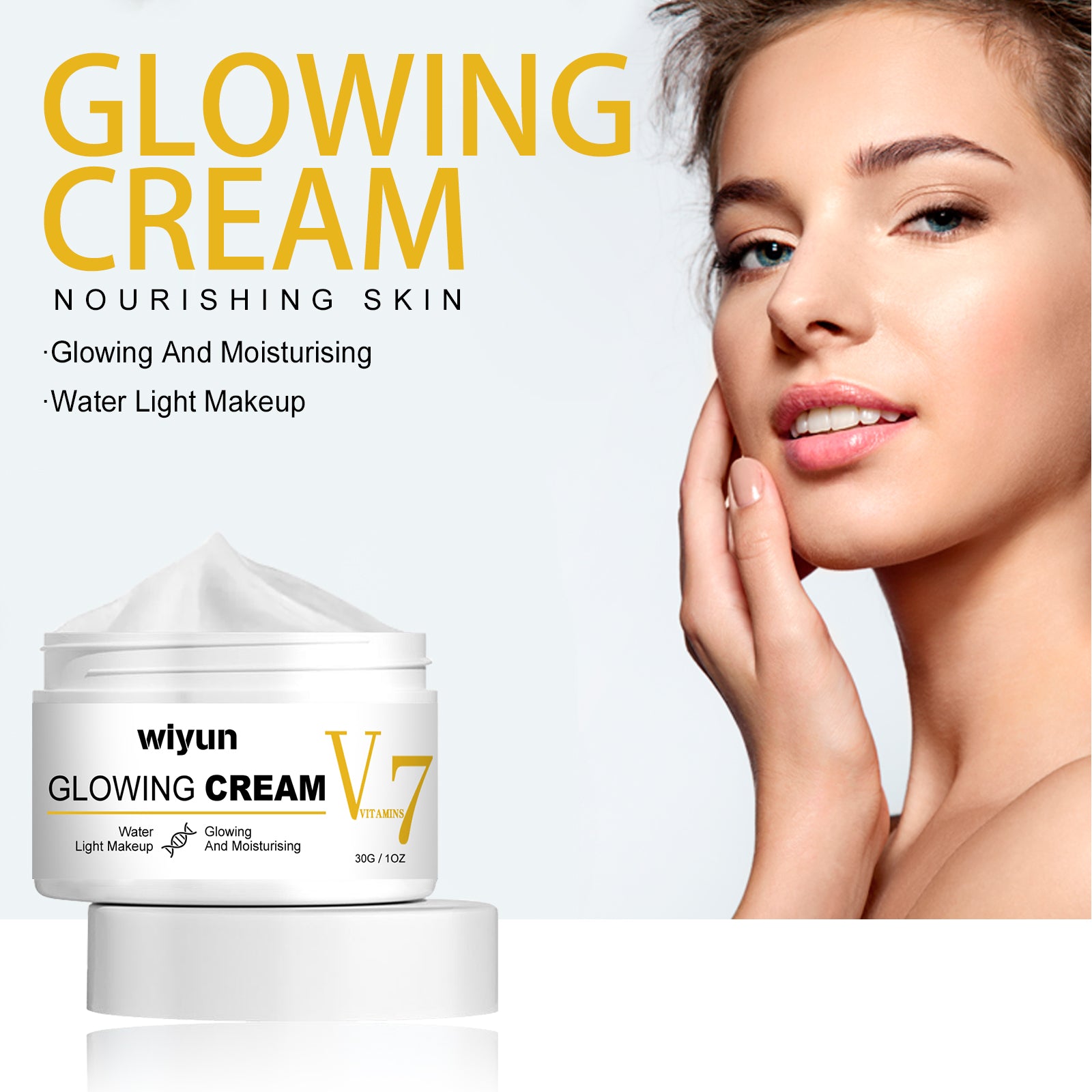 Wiyun V7 Whitening Cream Reduces Wrinkles And Fine Lines On The Face, Moisturizes And Brightens Skin, Anti - Aging And Replenishing Cream - 5 - CJ