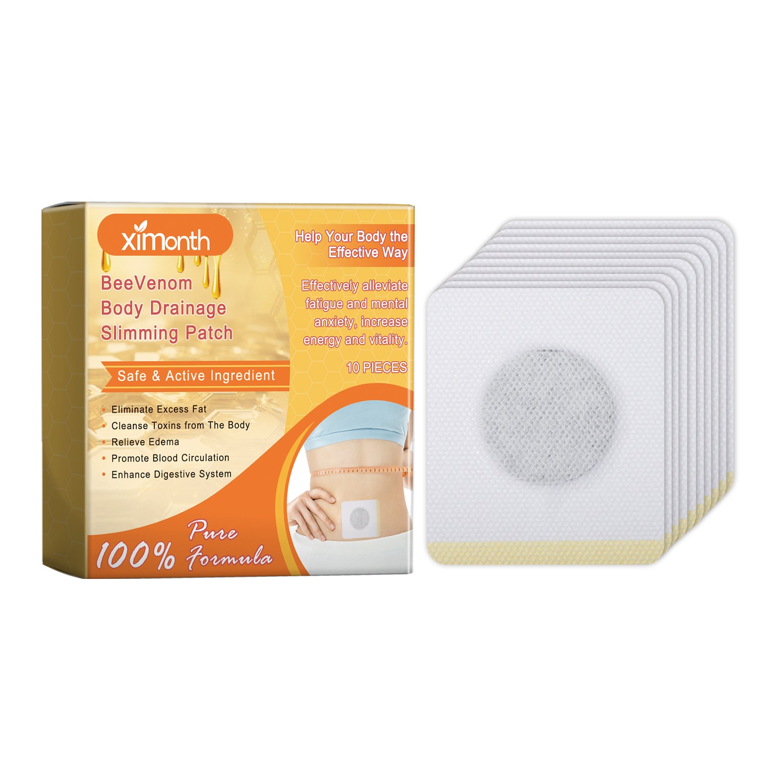 Ximonth Shaping Body Patch Firming Light Body Shaping Slimming Tummy Bye Bye Belly Button Patch - 5 - CJ