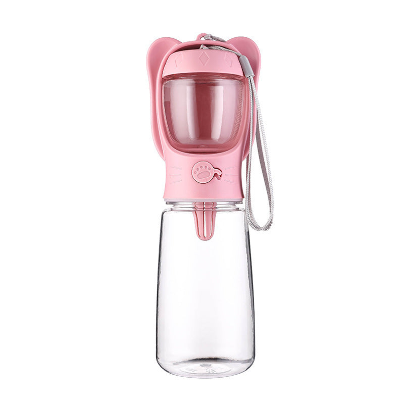 2 In 1 Dog Water Bottle, Leak Proof Portable Pet Water Bottle With Food Container, Outdoor Portable Water Dispenser For Dog, Puppy Supply For Walking, Hiking, Camping, Travel - 5 - CJ