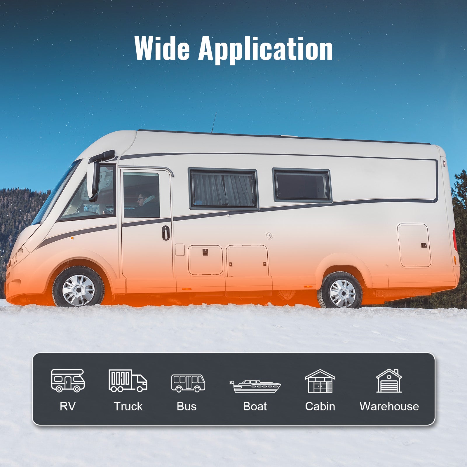Air Heater 12V 2KW Bluetooth App LCD Display For Car Bus RV Indoors - 5 - cjdropshipping