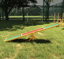 Wooden Dog Agility Seesaw, Training And Exercise Equipment, Weather Resistant, 71  L, Natural - 5 - CJ