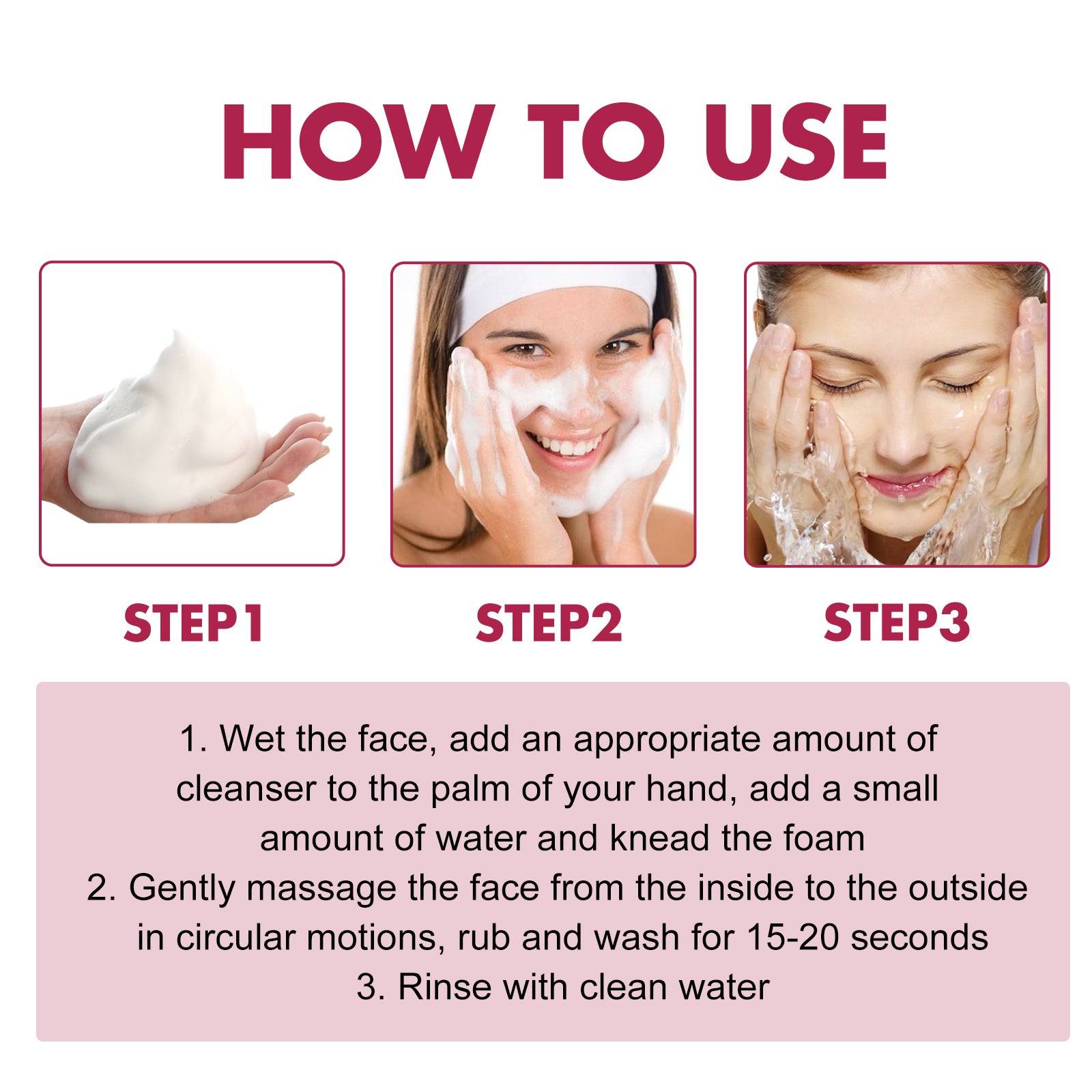 OUHOE Facial Cleanser Cleanser For Cleansing Pores, Moisturizing, Hydrating, Soft, Refreshing And Firming Skin - 5 - CJ