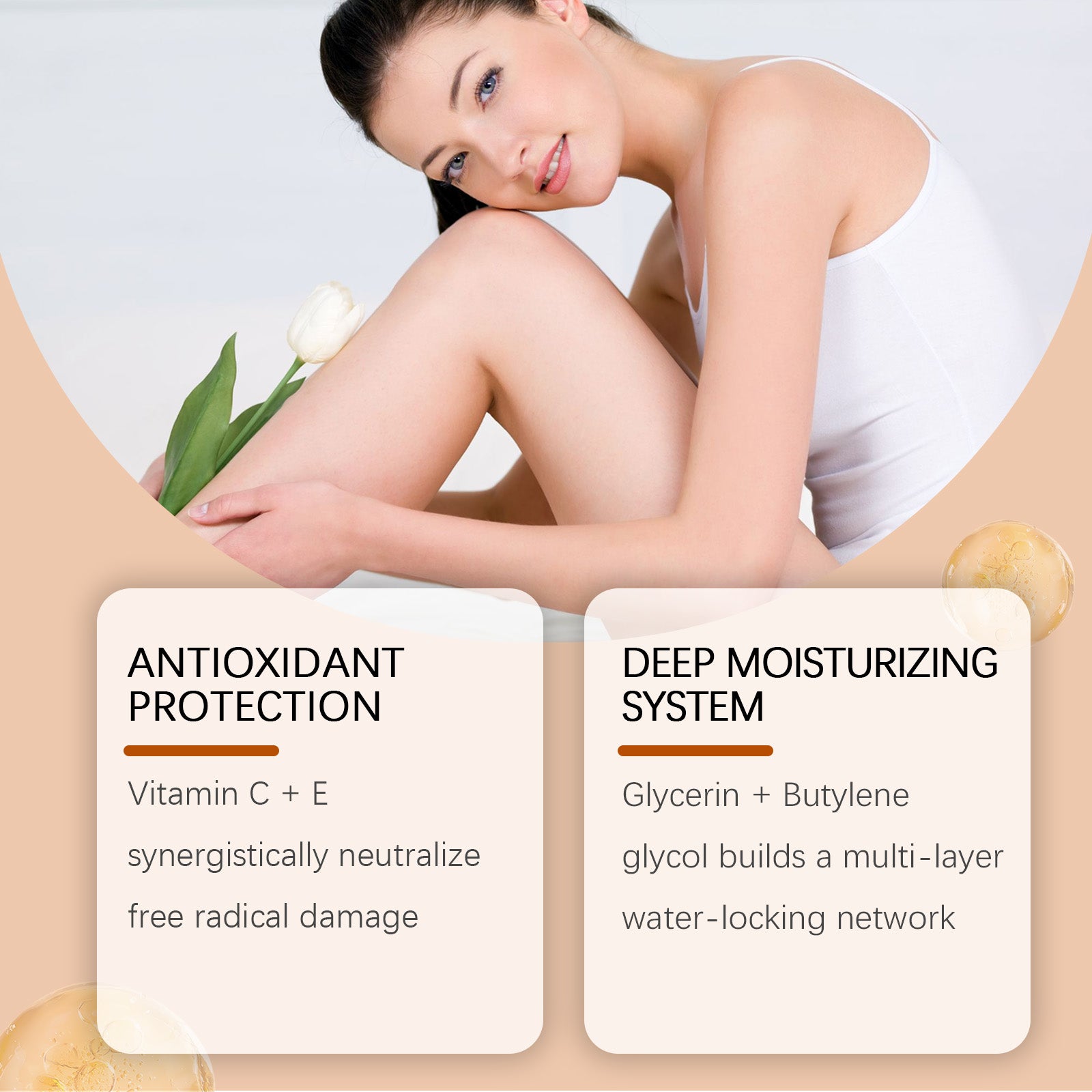 OceAura Vitamin C Softening Oil, Nourish The Body Moisturize The Whole Body Moisturize The Skin For A Long Time - 5 - CJ