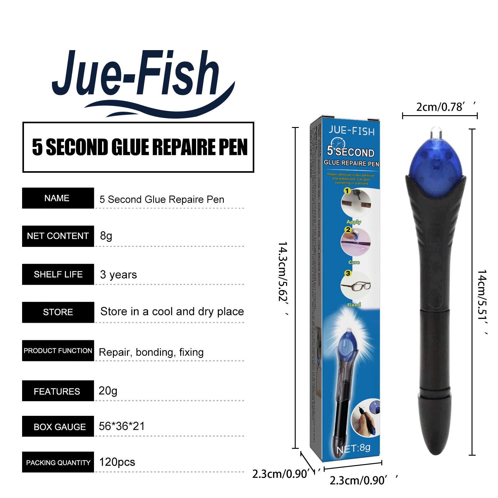 Jueyu UV Light Curing Glue Pen 5 Seconds Quick Drying High And Low Temperature Resistant Plastic Ceramic Cable Repair Glue - 5 - CJ