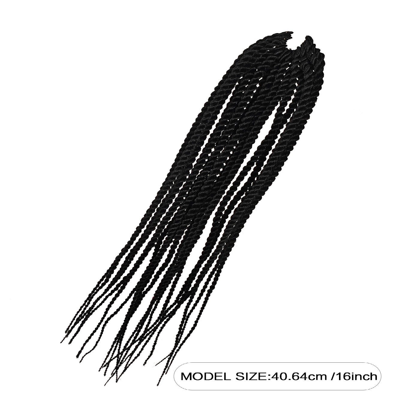 4X EZ SENEGALESE BRAID Long Crochet Braid Synthetic Hairstyle Black Burgundy Brown Ladies Box Braid Crochet Hair - 16 Inch - 5 - CJ