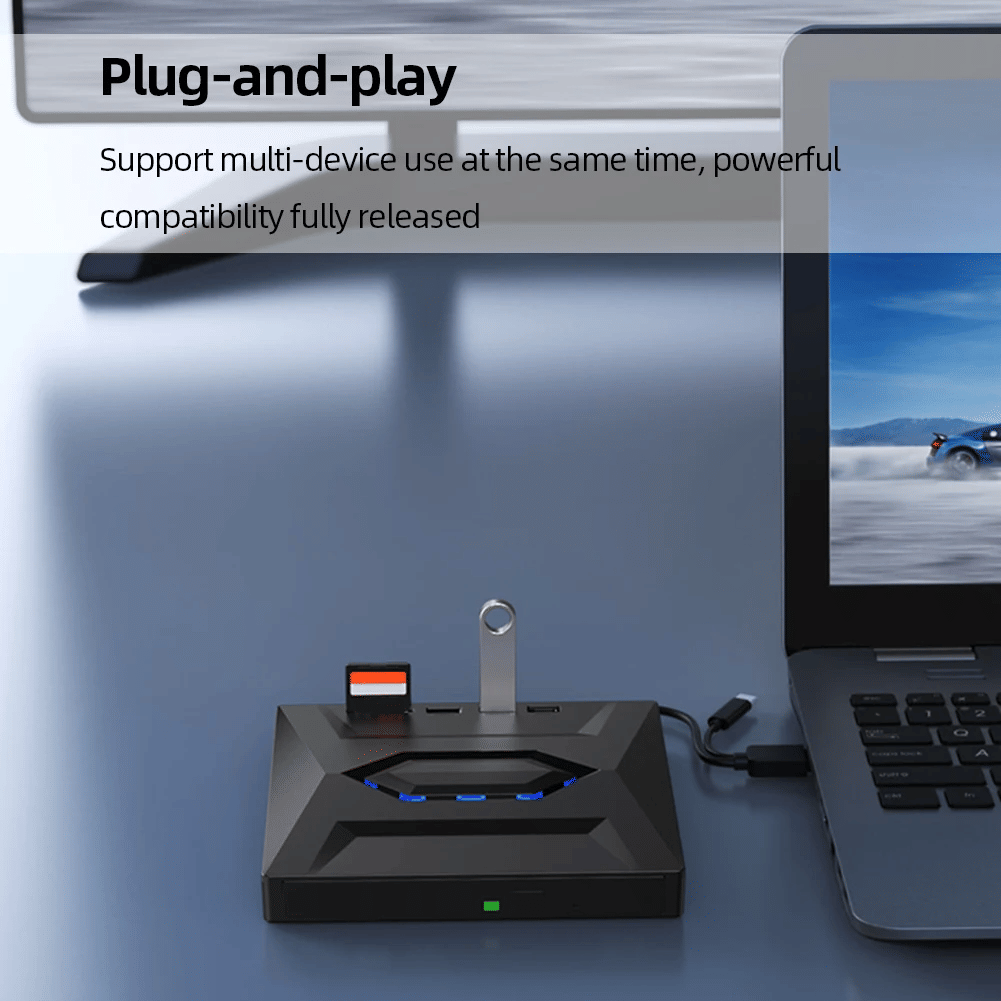 External CD DVD Drive USB 3.0 Writer Burner Player For PC Laptop Windows 11 10 - 5 - CJ