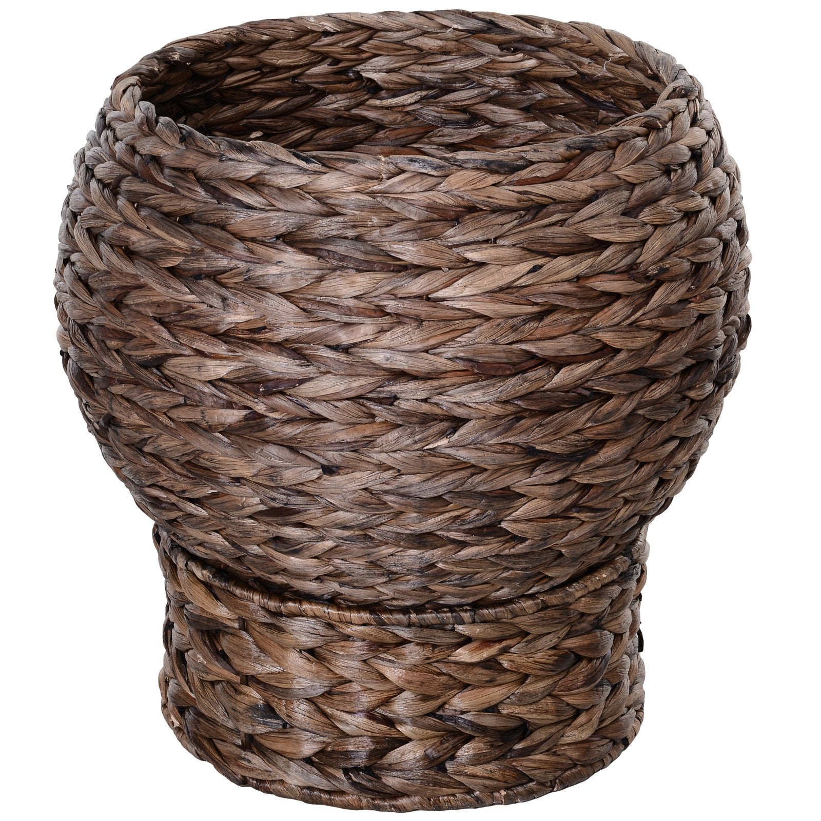 Handmade Wicker Elevated Cat Bed With Cushion Dark Brown For Kittens - 5 - cjdroshippping