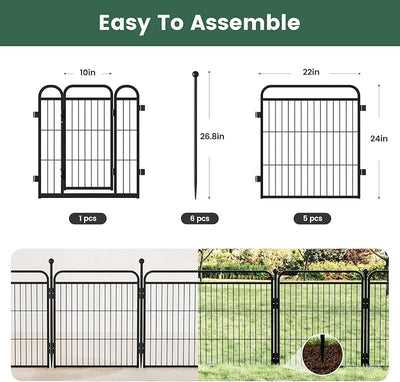 Gardner Pet Dog Fence Indoor And Outdoor Small And Medium Dog Foldable With Gravity Automatic Lock Pet Activity Fence - 5 - CJ