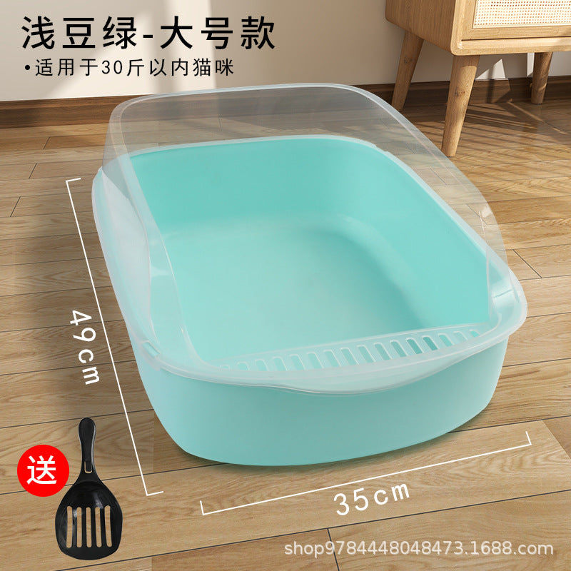 Semi - closed Anti - sand Litter Box - 0 - CJ