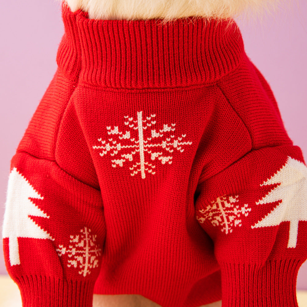 Christmas Tree Elk Christmas Dog Sweater - 0 - CJ