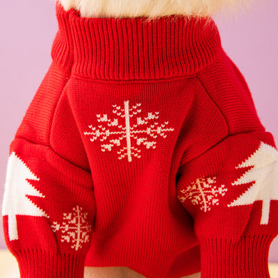 Christmas Tree Elk Christmas Dog Sweater - 0 - CJ