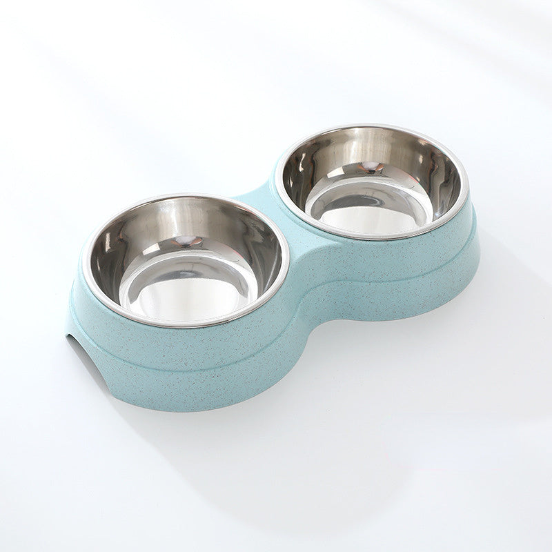 Double Pet Bowls Dog Food Water Feeder Stainless Steel Pet Drinking Dish Feeder Cat Puppy Feeding Supplies Small Dog Accessories - 5 - CJ
