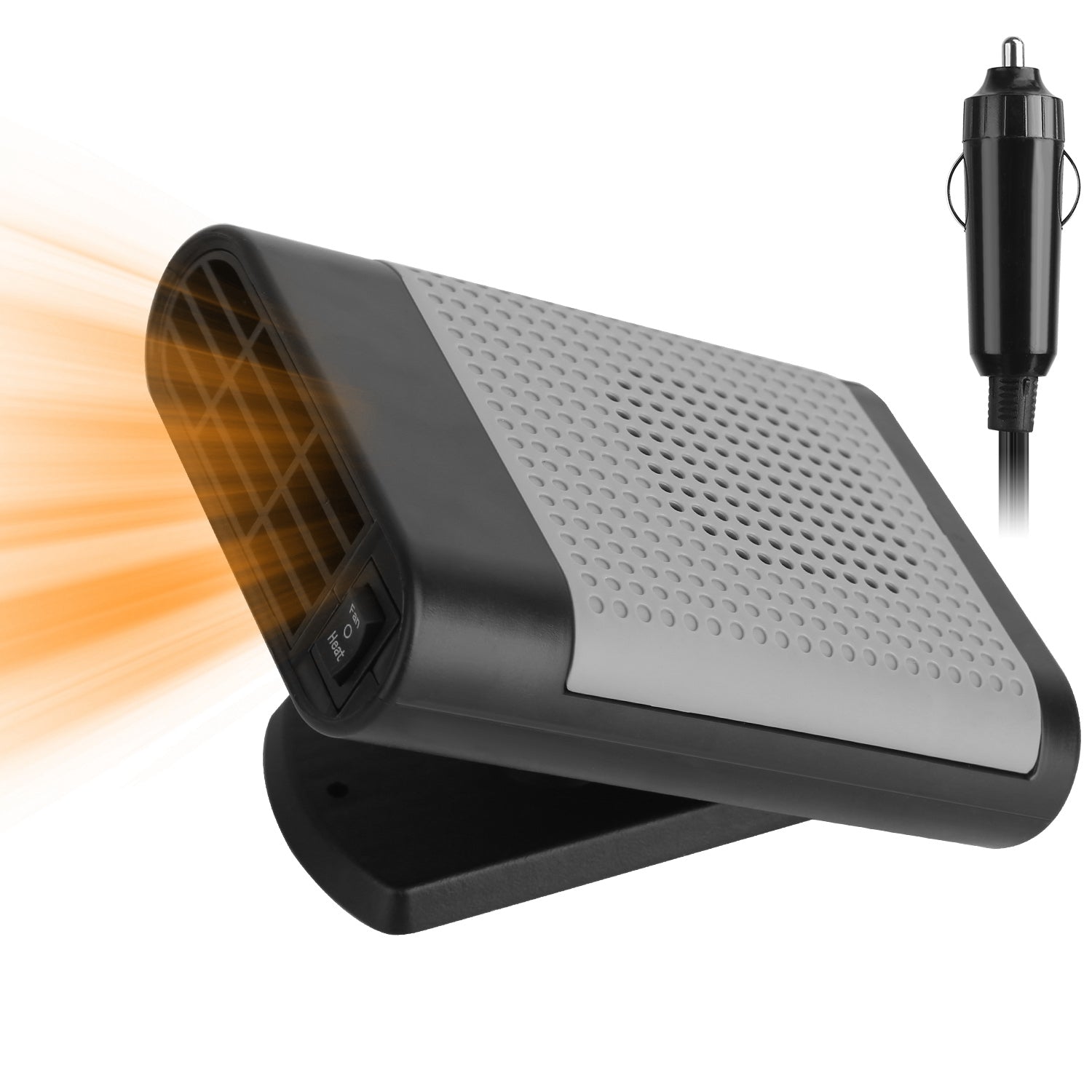 24V 200W Or 12V 150W Portable Car Heater Heating Fan 2 In 1 Defroster Defogger Demister Windshield Heater Automotive Cooling Fan With 360 Degree Rotating Base - 5.0 - CJ