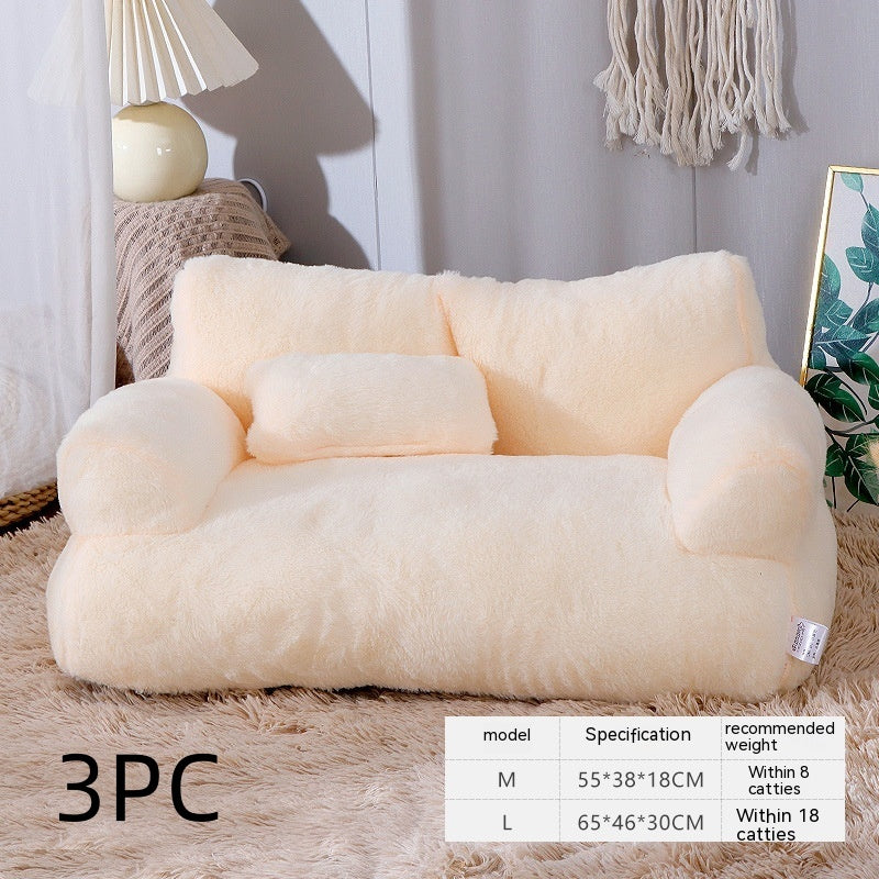 Luxury Cat Bed Sofa Winter Warm Cat Nest Pet Bed For Small Medium Dogs Cats Comfortable Plush Puppy Bed Pet Supplies - 0 - CJ