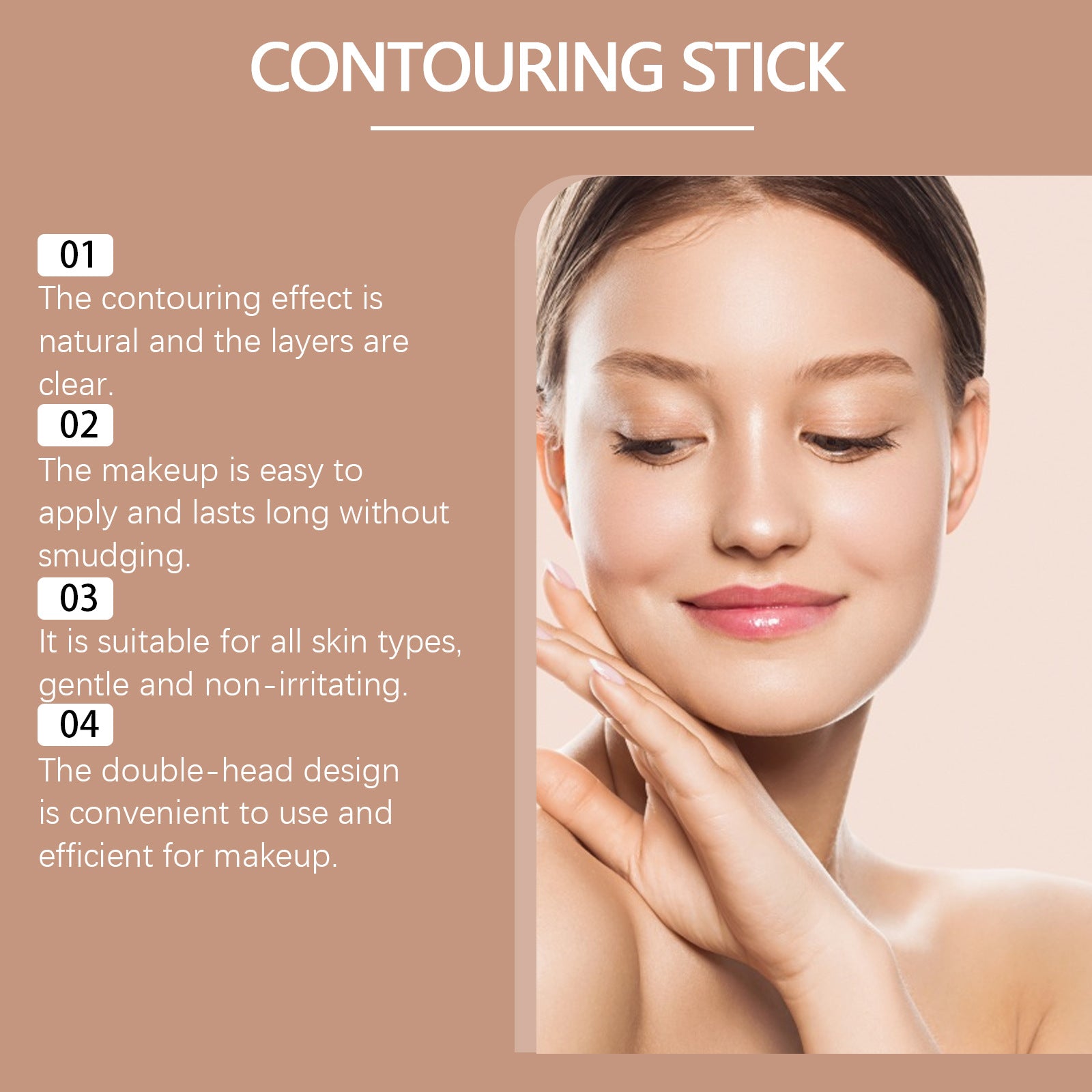 2 - in - 1 Facial Highlight Contour Stick Daily - 0 - CJ