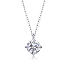 1Round And Smooth - A Fashionable And Luxurious Diamond Jewelry Piece Set With 2 - carat Moissan Diamonds, S925 Sterling Silver And Platinum - plated Pendant Prohibit TikTok sales - 5 - CJ