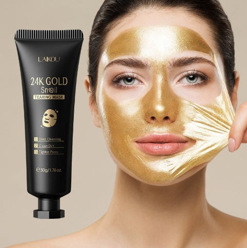 Gold Foil Snail Tear - Off Mask Hydrating - 5 - CJ