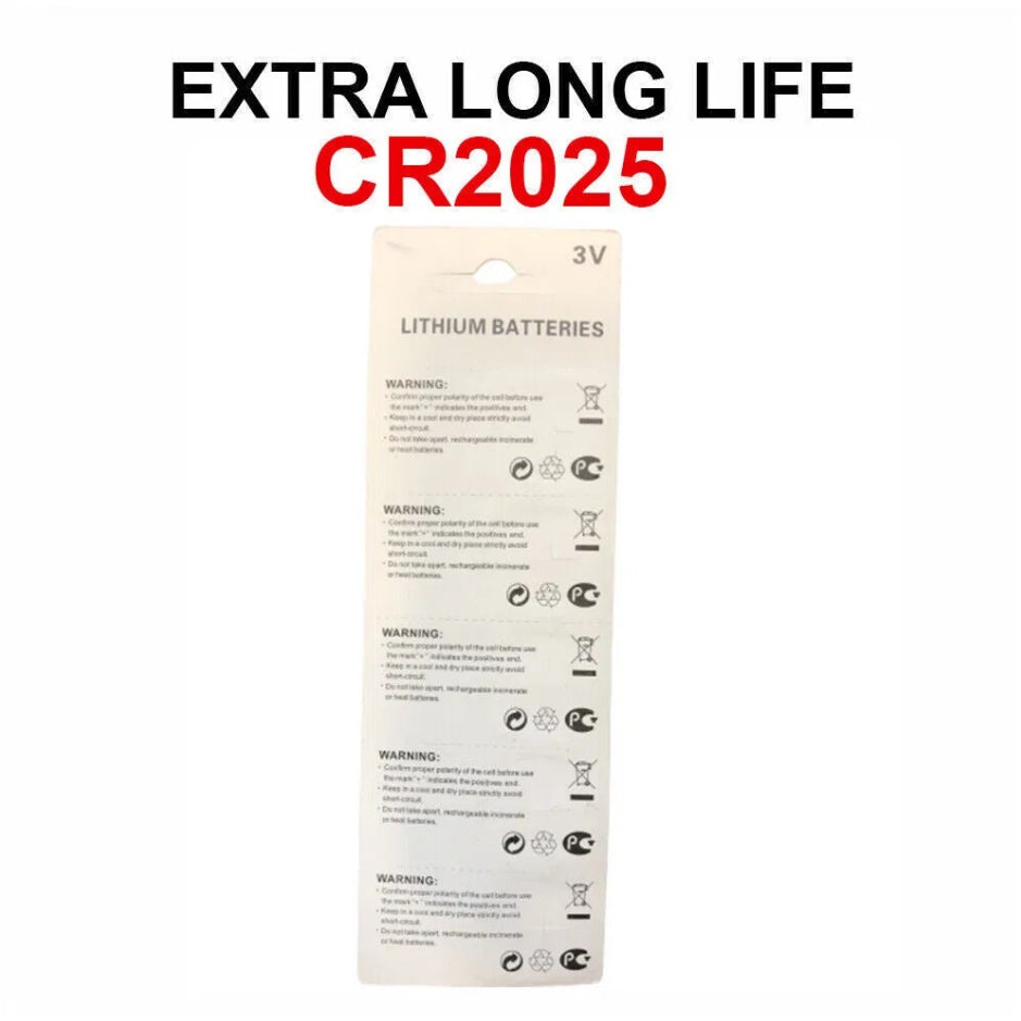 5 X CR 2025 CR2025 ECR2025 BR2025 LITHIUM COIN CELL Battery Exp 2029 NEW