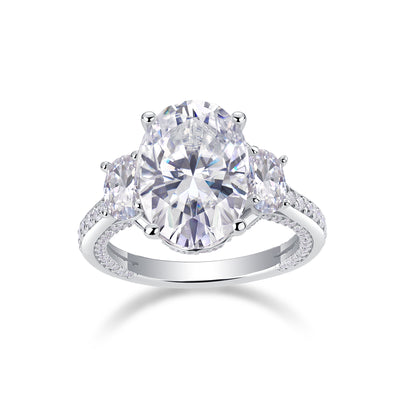 1Crown Of Radiance - A Fashionable And Luxurious Jewelry Accessory Set With Moissanite S925 Sterling Silver And Platinum - plated Diamond Prohibit TikTok sales - 5 - CJ