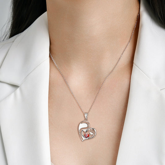 S925 Sterling Silver Best Mom Necklace Mother's Day Series Necklace - 4 - CJ