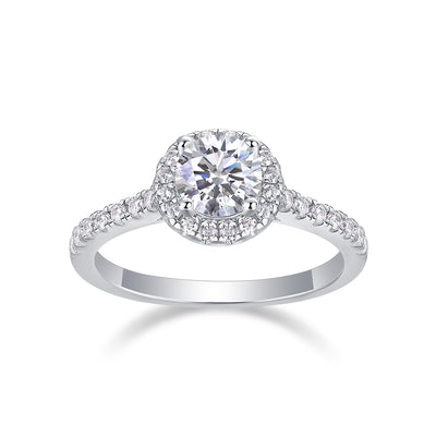 1Hug Your Lover With A Large Diamond Ring Luxury Fashion Set With Moissanite Silver Ring Prohibit Tk Sales - 5 - CJ