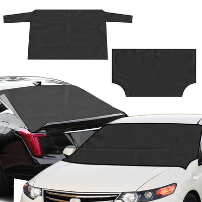 1Set Magnetic Car Windshield Cover Front Rear Car Windshield Protector Against Snow Sun Dirt Leaves Fit For All Cars Oxford Fabric Waterproof Heat - Resistant - 5 - cjdropshipping