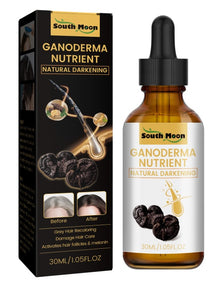 South Moon Black Ganoderma White To Black Hair Treatment Nourishing Hair Moisturizing Hair Repairing Massage Serum - 5 - CJ