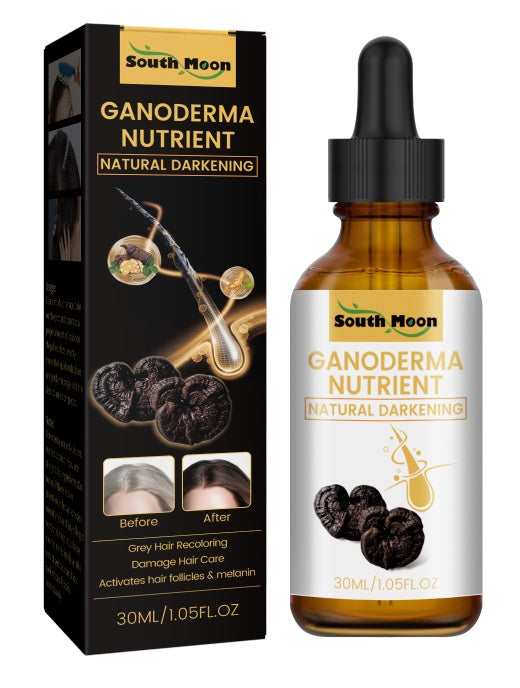 South Moon Black Ganoderma White To Black Hair Treatment Nourishing Hair Moisturizing Hair Repairing Massage Serum - 5 - CJ