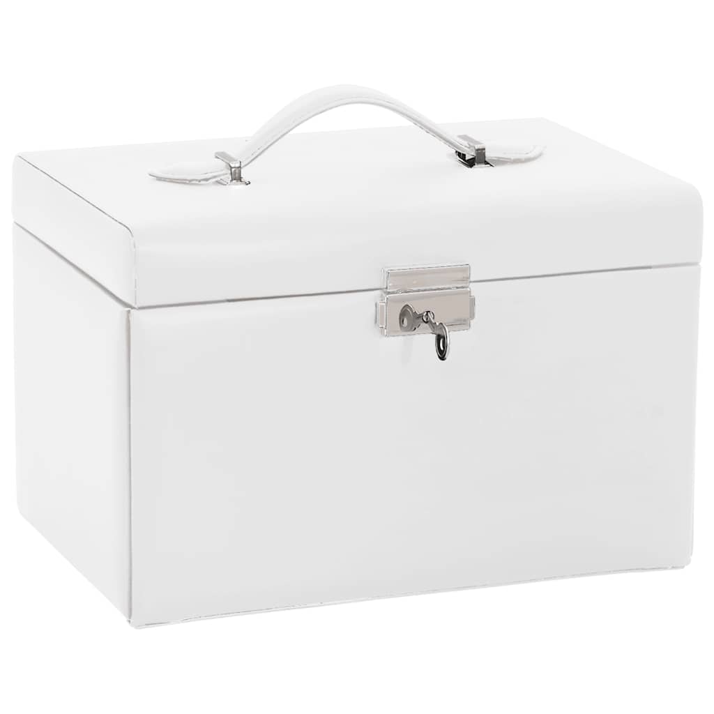 3 - Tier Jewelry Box with Mirror, Lockable - 5 - CJ