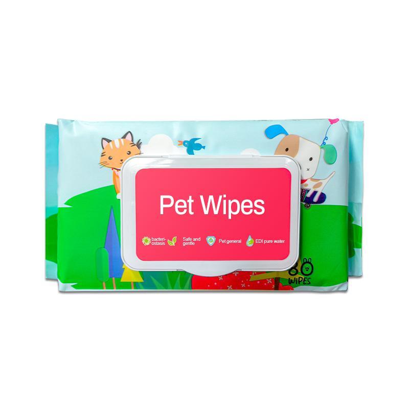 Dog And Cat Wet Wipes, Fragrance Free, Plant.based SKIP THE BATH Gentle Cleansing AndDeodorizing,Hypoallergenic, Wipes For PawsEars, Fur, Eye Ducts And Butt by CJ