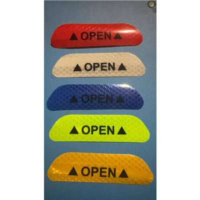 20 Pcs Car Stickers, Reflective Open Warning Signal Stickers, Night Car Stickers, Anti - Collision Safety, Car Door Protection & Decoration - 5.0 - CJ