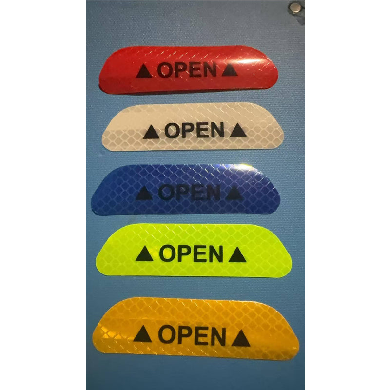 20 Pcs Car Stickers, Reflective Open Warning Signal Stickers, Night Car Stickers, Anti - Collision Safety, Car Door Protection & Decoration - 5.0 - CJ