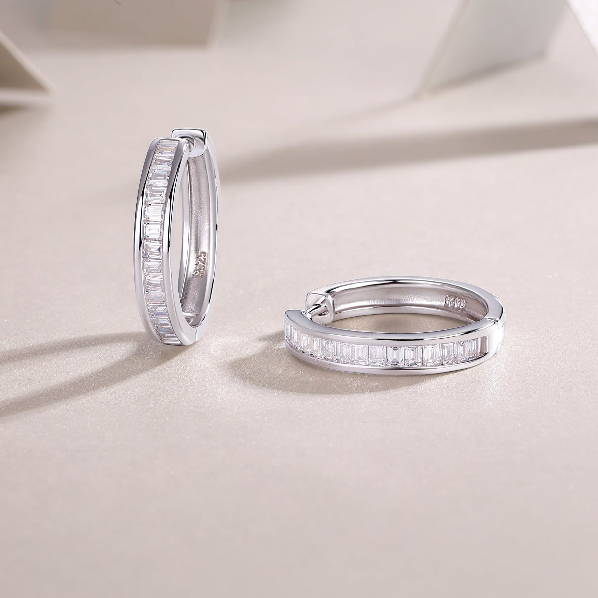 1The Dawn Of Luxury Fashion Diamond Earrings Earrings Studded With Mosan Diamond Silver Jewelry Prohibit TikTok sales - 5 - CJ