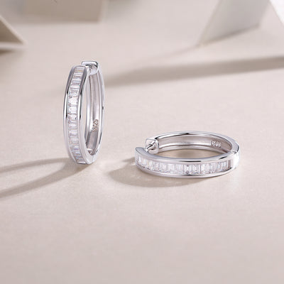 1The Dawn Of Luxury Fashion Diamond Earrings Earrings Studded With Mosan Diamond Silver Jewelry Prohibit TikTok sales - 5 - CJ