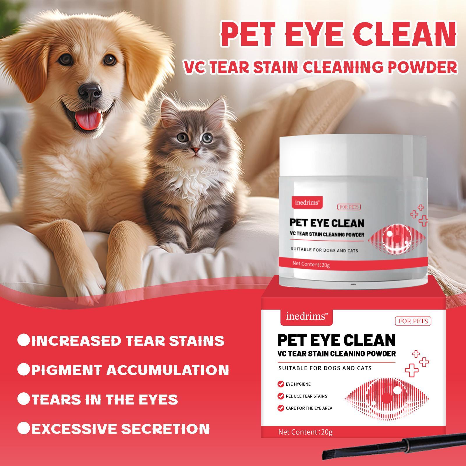 Pet Tear Stain Removal Powder - Natural And Gentle Formula, Eye And Fur Care, Tear Stain Removal And Brightening, An Essential Product For Pet Eye Cleaning. - 5 - CJ