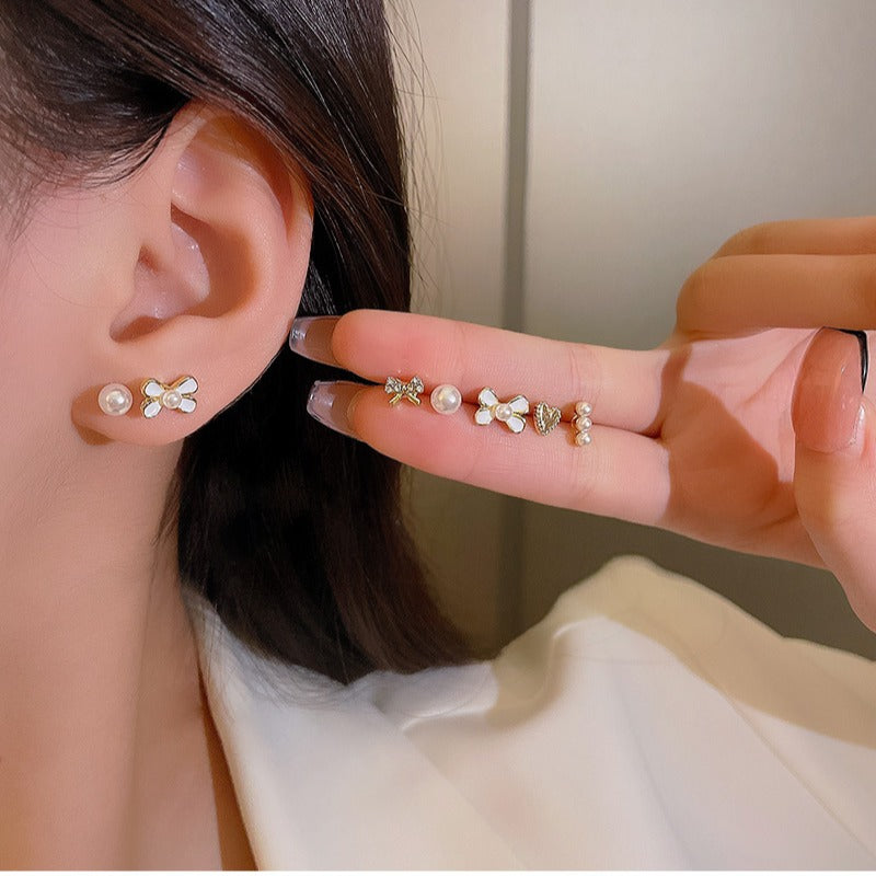 6 - piece Set Of High - end And Simple Stud Earrings - 5 - CJ