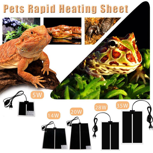 Pet Reptile Terrarium - Heizkissen - Heizmatte Mit Thermostatregler EU - Stecker - 5 - cjdroshippping