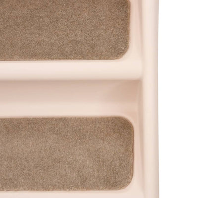 Foldable Dog Stairs Cream 62x40x49.5 cm   Dog Stairs - 5 - cjdroshippping