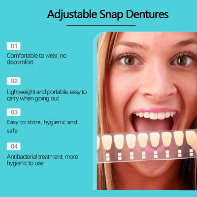 EELHOE Adjustable Snap On Dentures Temporary Gap Filling Orthodontic Dentures Kit - 5 - CJ