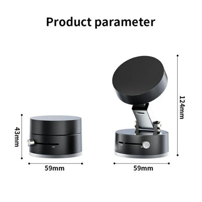 Ultra Magnetic Phone Holder Foldable Car Phone Mount Dashboard Phone Bracket 360 Degree Rotation Vacuum Suction Cup GPS Stand - 5.0 - CJ
