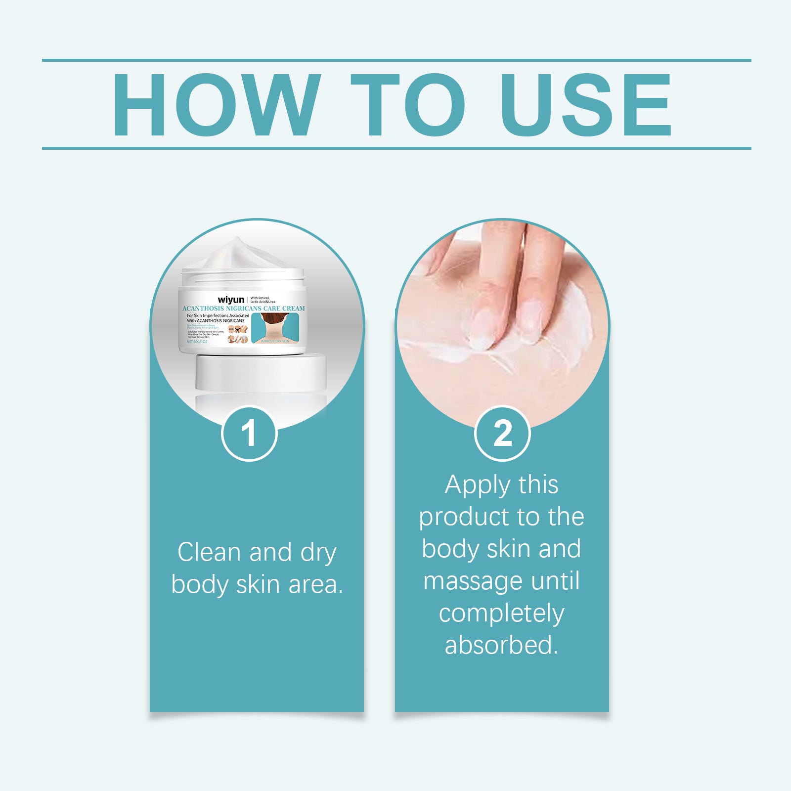 Wiyun Acanthoderma Nigricans Care Cream Soft Moist, Hydrating, Refreshing And Improving Dry And Tender Skin Body Care Cream - 5 - CJ