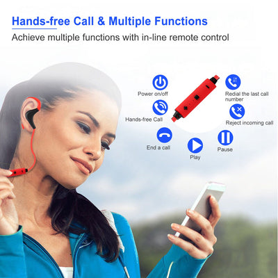 Wireless Headsets V4.1 Sport In Ear Stereo Headphones Sweatproof Noise Canceling Earphones Back Headphone With Mic Handsfree For Running Hiking Travel - 5 - CJ