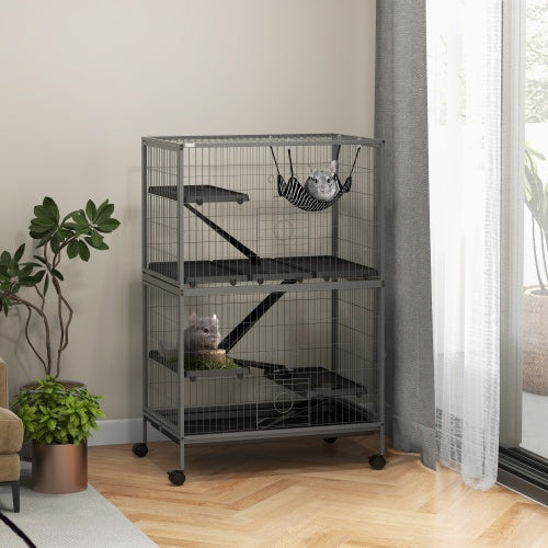 5 Tiers Of Small Animal Cages, Ferret Cages, Large Chinchilla Cages With Hammock Fittings And Heavy Duty Wires - 5 - CJ
