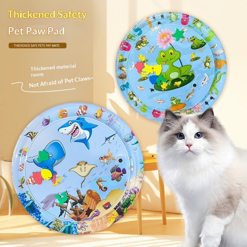 Extra Large Thick Ocean Fish Crawling Water Mat Toy Pet Cushion - 0 - CJ