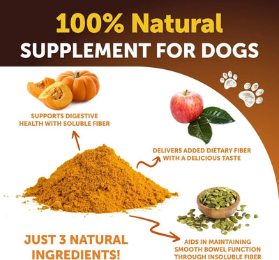 Do Not Sell On Amazon Pumpkin Powder For Dogs Digestive Support 8 OZ Fiber Supplement For Constipation For Gut Balance Healthy Skin Digestion Glands Firm Stool Poop Anti Diarrhea Gas Relief - 5 - CJ