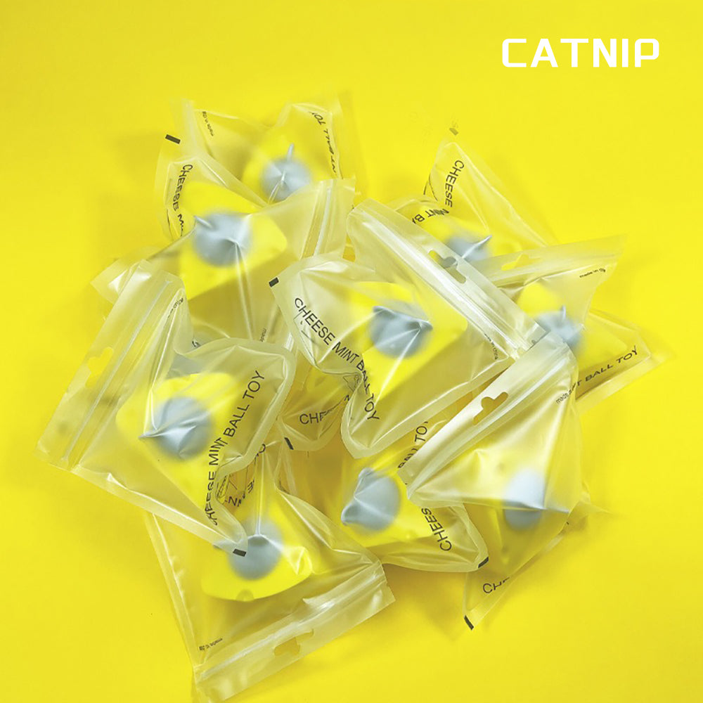Pet Cat Catnip Toy Balls, Cheese Catnip Ball Nature Edible Cat Silvervine Chew Toys, Teeth Cleaning Self - entertainment Cat Stick Pet Toy Healthy Kitten Wall Treats, Teeth Cleaning Toys For Indoor Cats - 5 - CJ