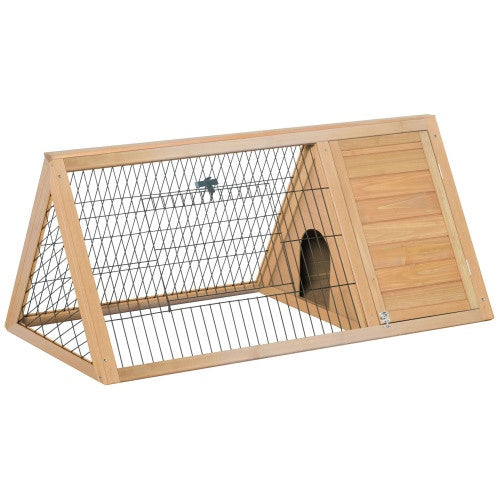 Wooden A - frame Outdoor Rabbit Cage Small Animal Cage - 5 - CJ